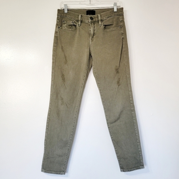 VINCE Relaxed Mason Rolled Skinny Jeans in Destructed Hunter Size 26 - Picture 2 of 13